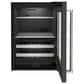 KitchenAid 24" Beverage Center with Right Hinge and Metal-Front Racks in Black Stainless Steel, , large