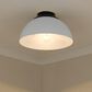 Golden Lighting Zoey Flush Mount in Matte Black and White, , large