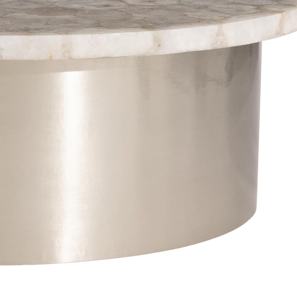 Bernhardt Shimla Cocktail Table in White and German Silver, , large