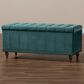 Baxton Studio Kaylee Storage Ottoman Bench in Teal Blue, , large