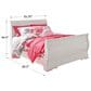 Ashley Anarasia Full Sleigh Bed in White, , large