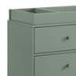 Oxford Baby Meridian 3-Piece Nursery Set with 3-in-1 Convertible Crib, Dresser and Changing Topper in Olive Green, , large