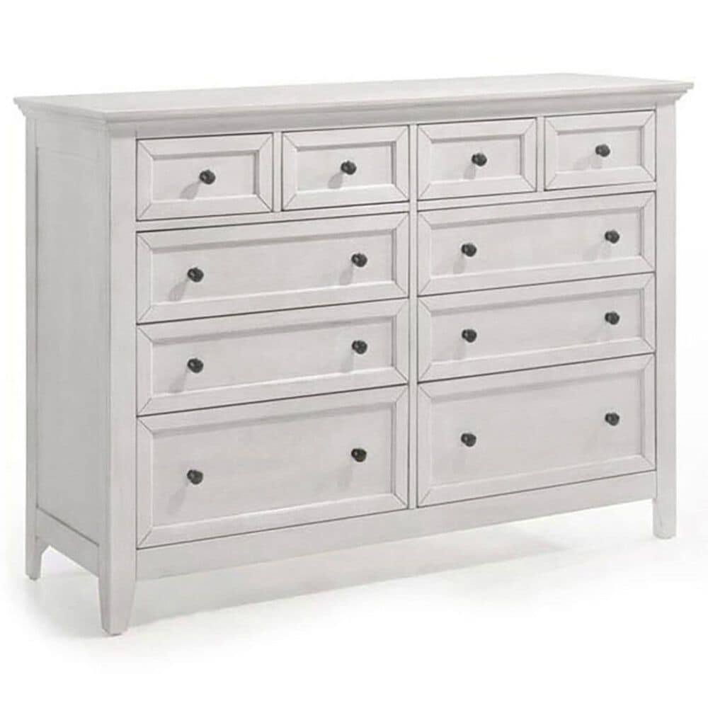 Hawthorne Furniture San Mateo 10-Drawer Dresser Only in Rustic White, , large