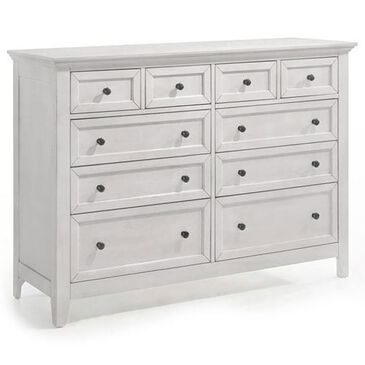 Hawthorne Furniture San Mateo 10-Drawer Dresser Only in Rustic White, , large