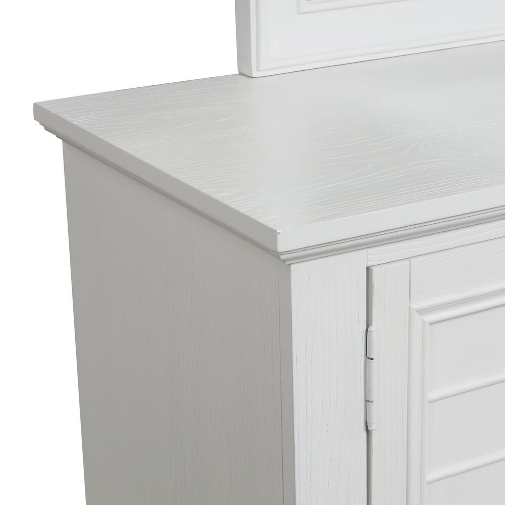 New Heritage Jamestown 5-Piece King Bedroom Set in White Brushed, , large