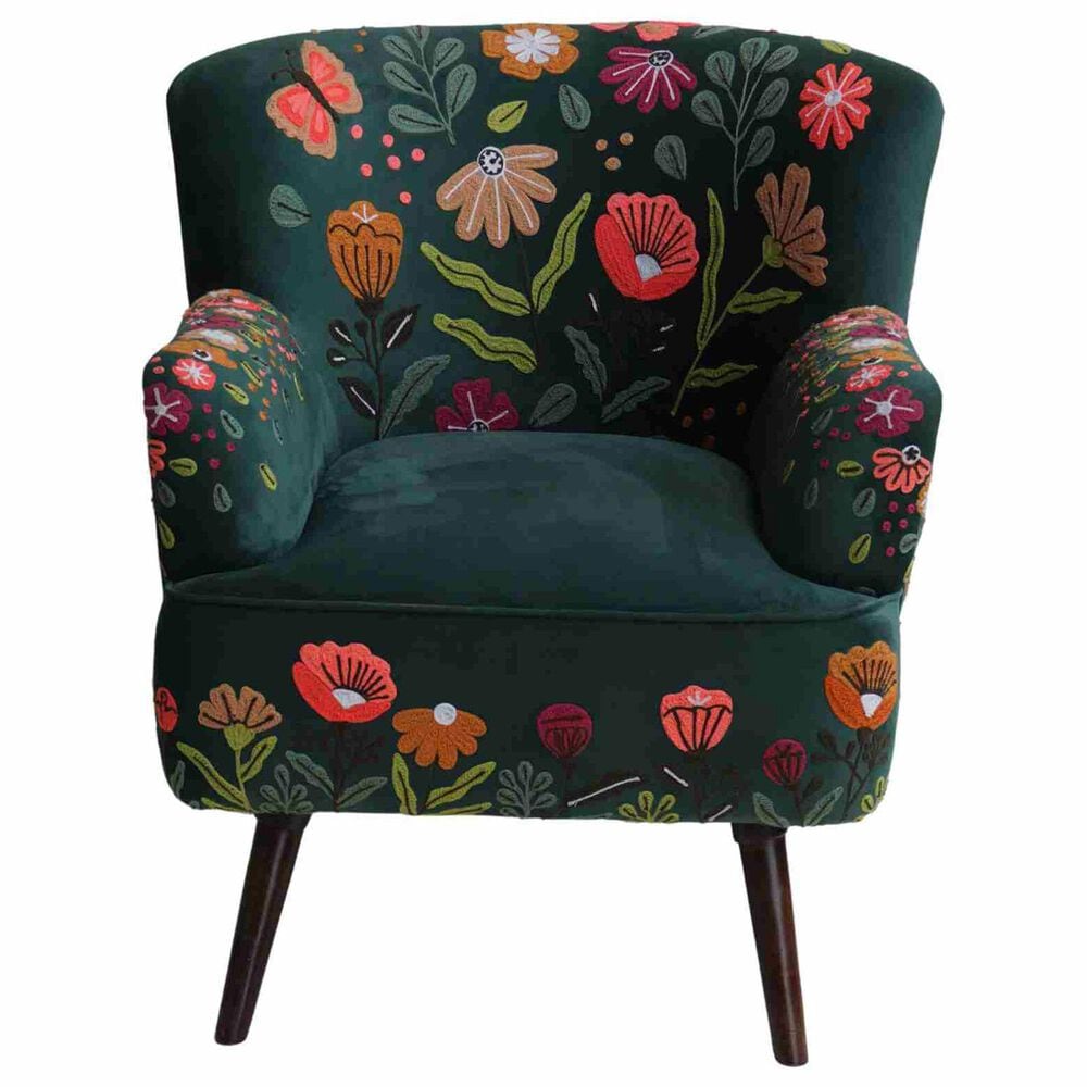 L.R. Home Matilda Floral Accent Chair in Multicolor, , large