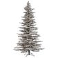 The Gerson Company 7.5" Pre-Lit Wyoming Snow Pine Christmas Tree in Green, , large