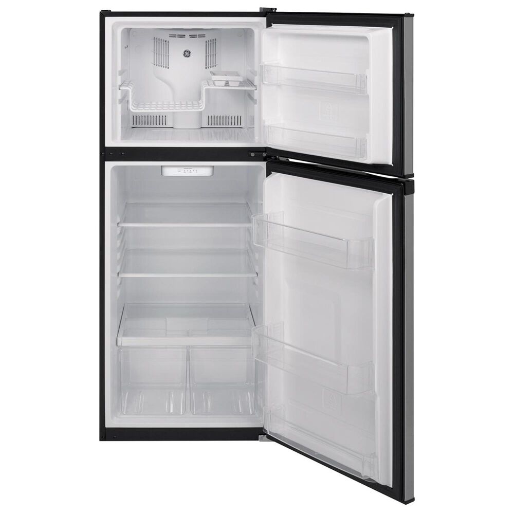 GE Appliances 11.6 Cu. Ft. Top-Freezer Refrigerator in Stainless Steel, , large