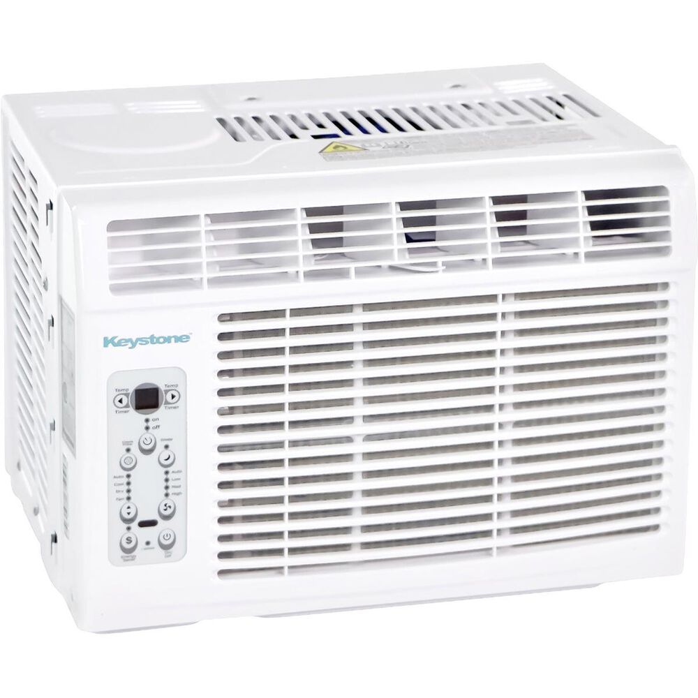 Keystone 12000 BTU Window-Mounted Air Conditioner with Follow Me LCD Remote Control in White, , large