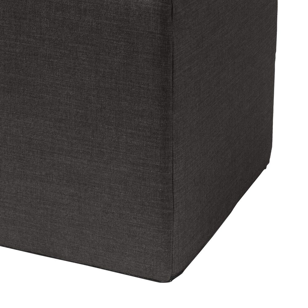 Jaxx Monroe Medium Ottoman in Ebony, , large