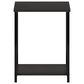 HOMLUX 2-Tier End Table with Open Shelf Storage Display in Espresso, , large