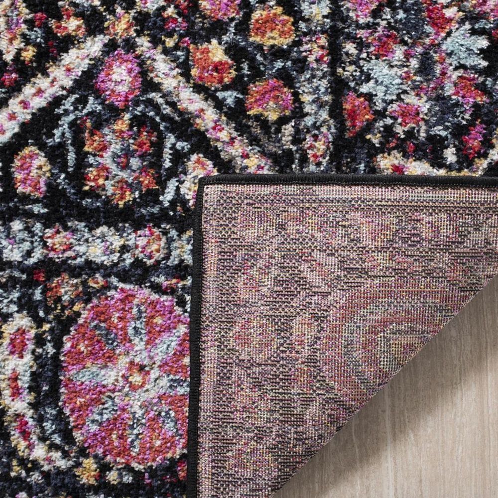 Safavieh Adirondack ADR203Z 3&#39; x 5&#39; Black and Fuchsia Area Rug, , large