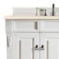 James Martin Vanities Brookfield 48" Single Bathroom Vanity in Bright White with 3 cm Eternal Marfil Quartz Top and Rectangle Sink, , large