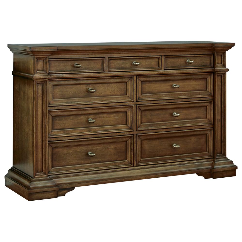 Millenium Frantanna Queen Panel Storage Bed with Dresser and Nightstand in Brown, , large