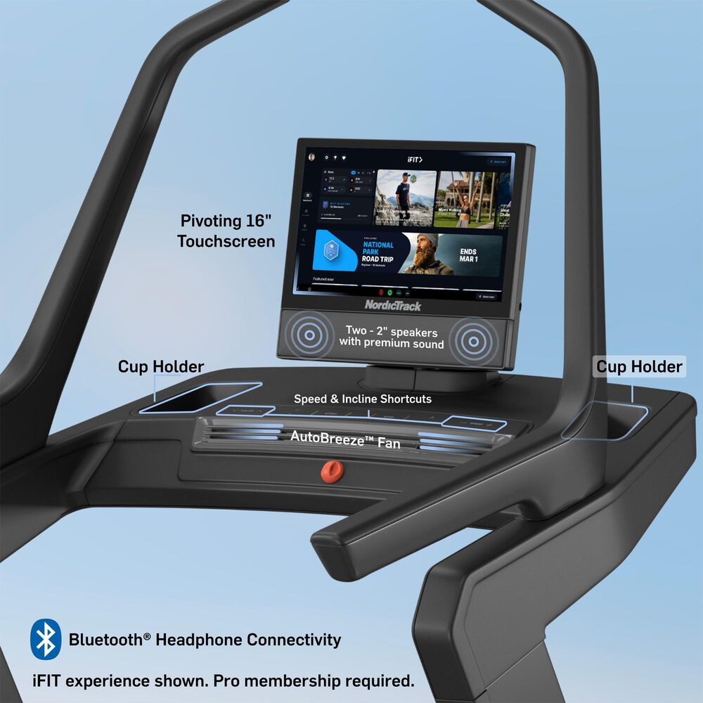 NordicTrack X16 Treadmill in Black, , large