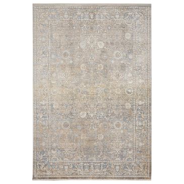 Nourison Lustrous Weave LUW01 5"3" x 7"9" Ivory and Blue Area Rug, , large