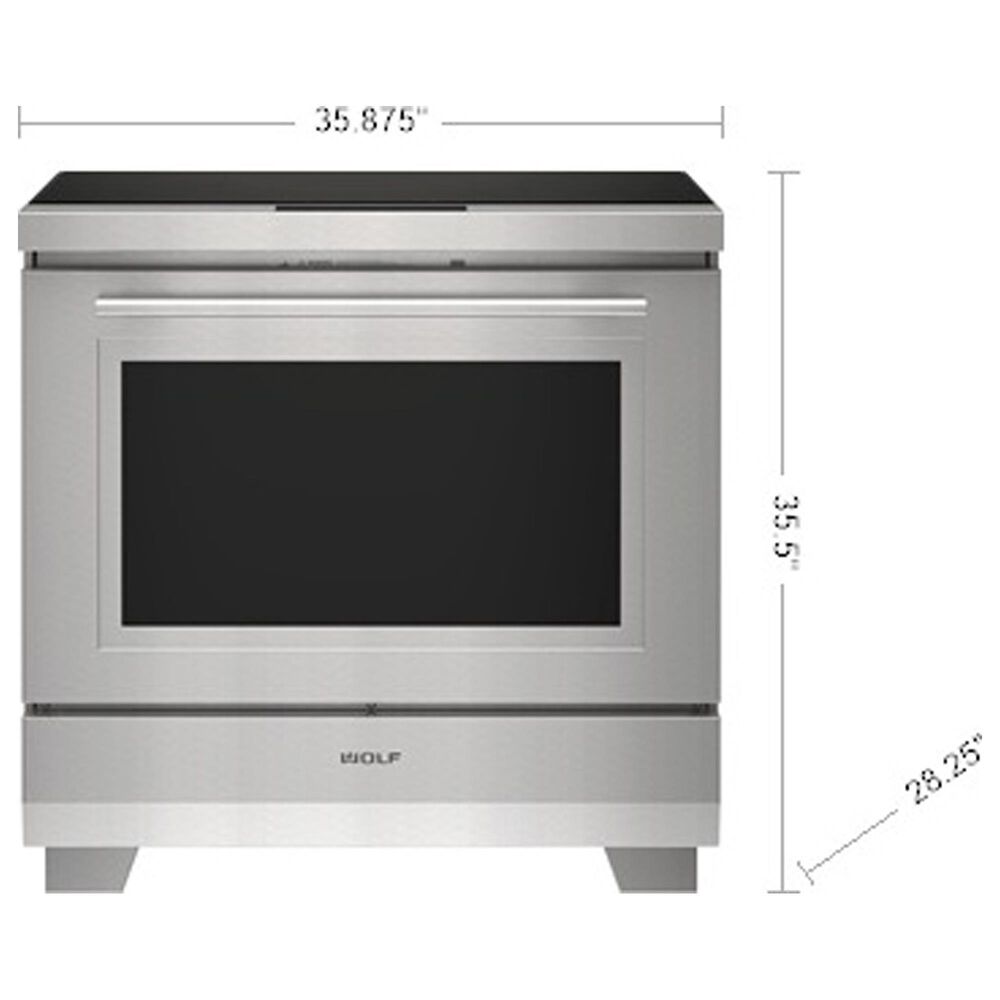 Wolf 36" Induction Range in Stainless Steel Shop NFM