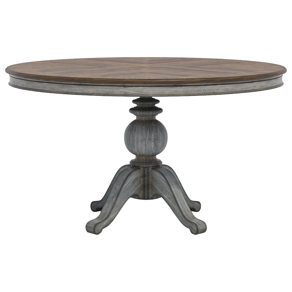 Flexsteel Plymouth Dining Table in Graywash and Brown - Table Only, , large