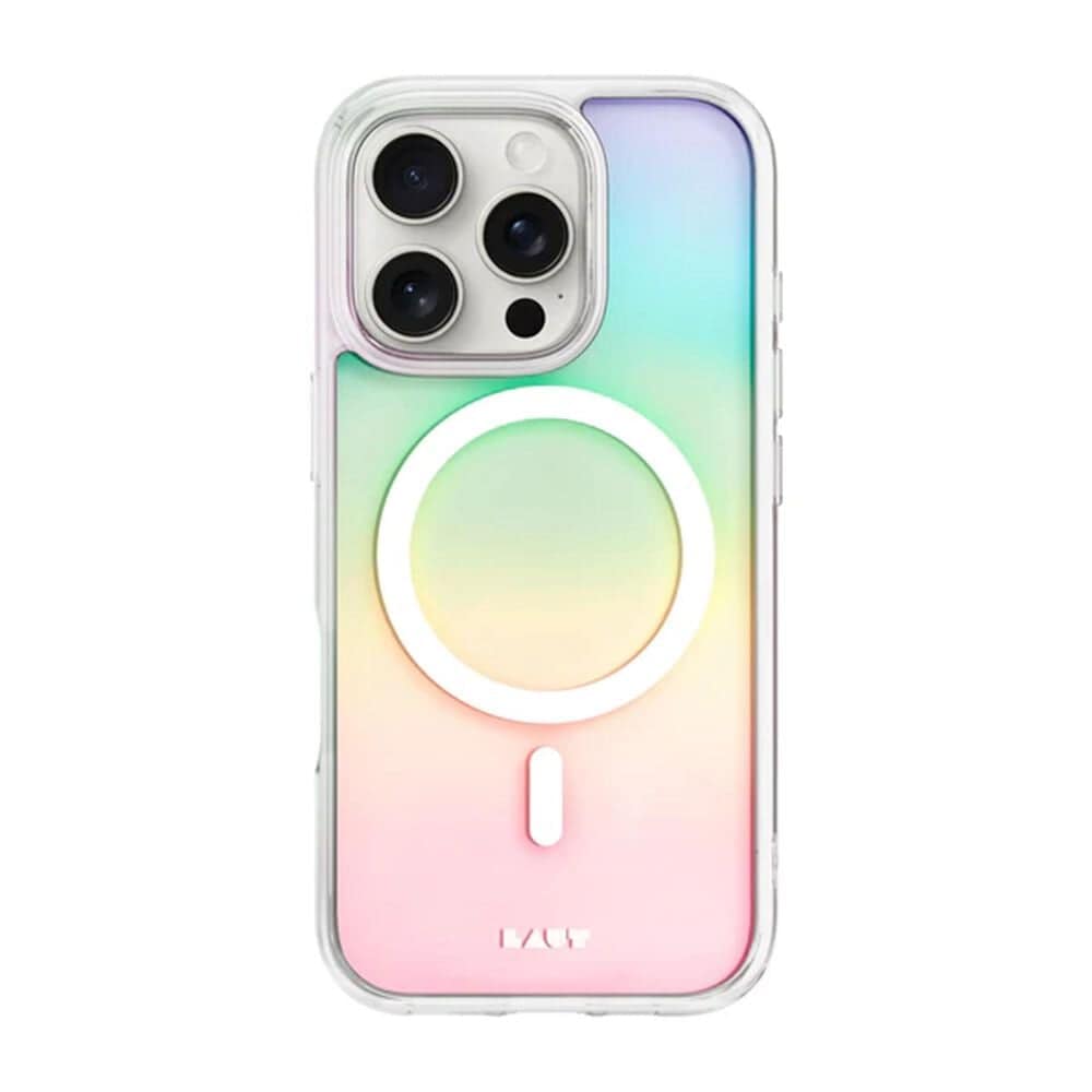LAUT Magsafe Case HOLO for iPhone 16 Pro - Holo Pearl, , large