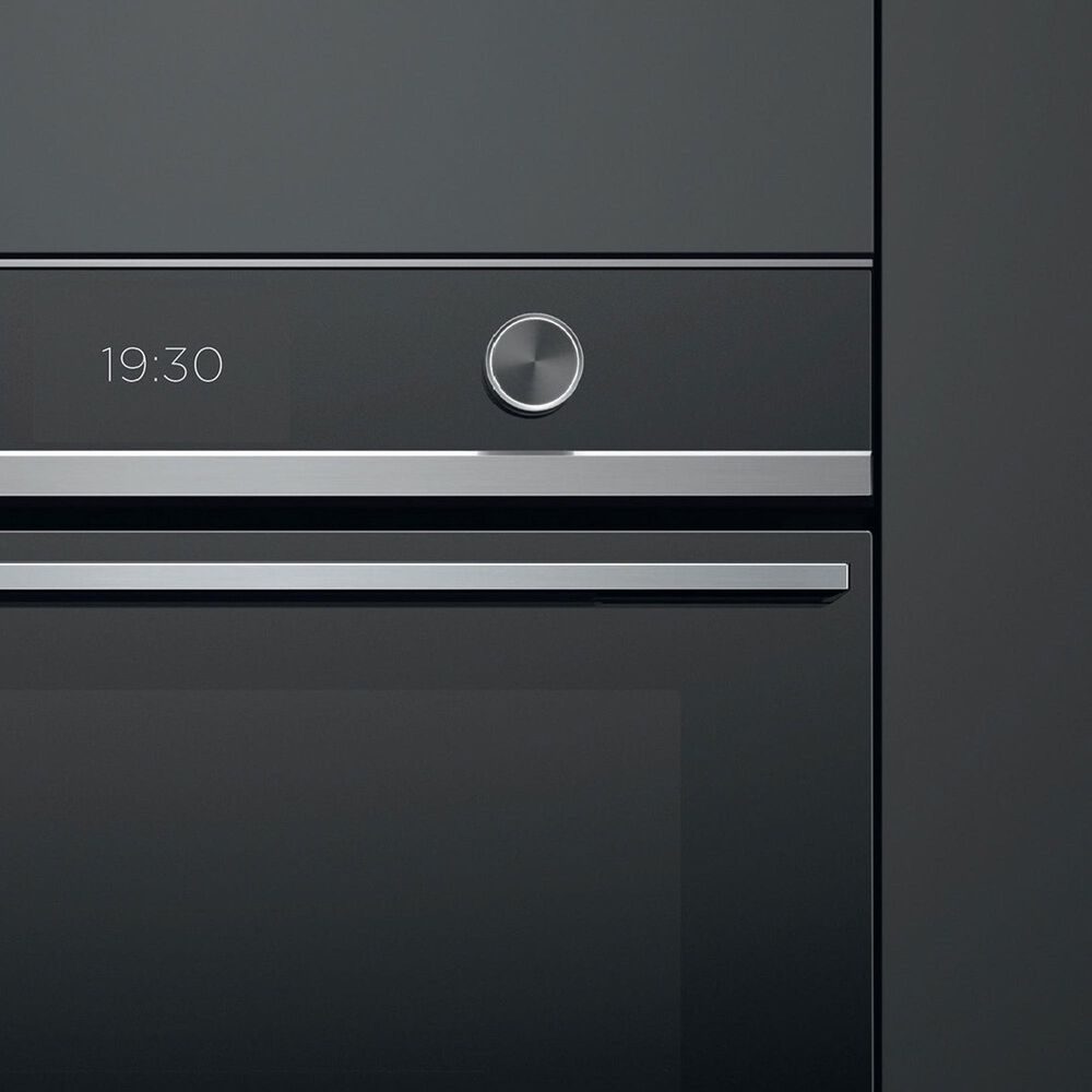 Fisher &amp; Paykel 24 Single Electric Wall Oven with 22-Function and Convection in Black and Stainless Steel, , large