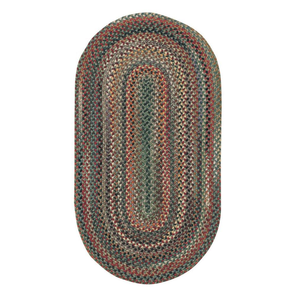 Capel Bear Creek 0980-225 2" x 8" Oval Sage Runner, , large