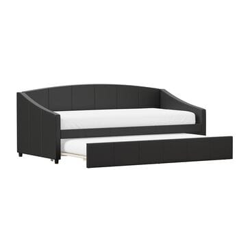 The Monday Company Upholstered Daybed with Trundle in Black, , large