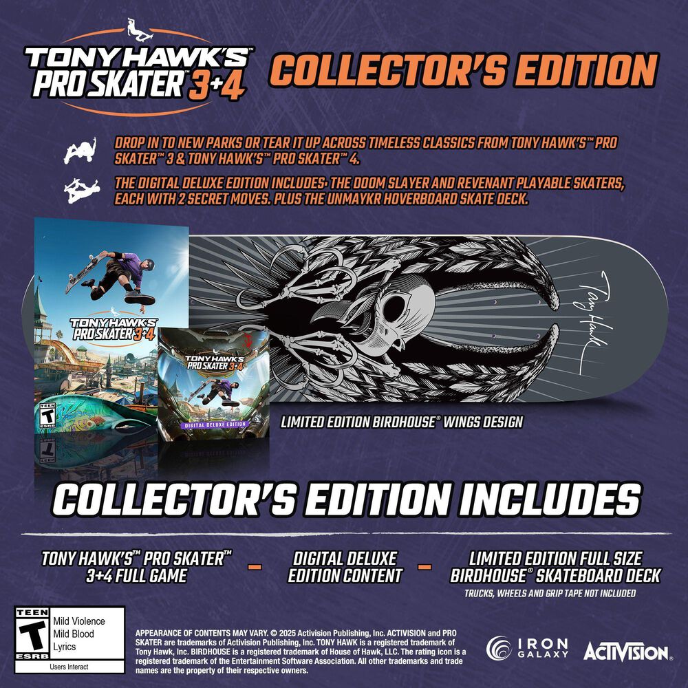 Tony Hawk Pro Skater 3+4 Collecto&#39;S Edition - Xbox Series X, , large