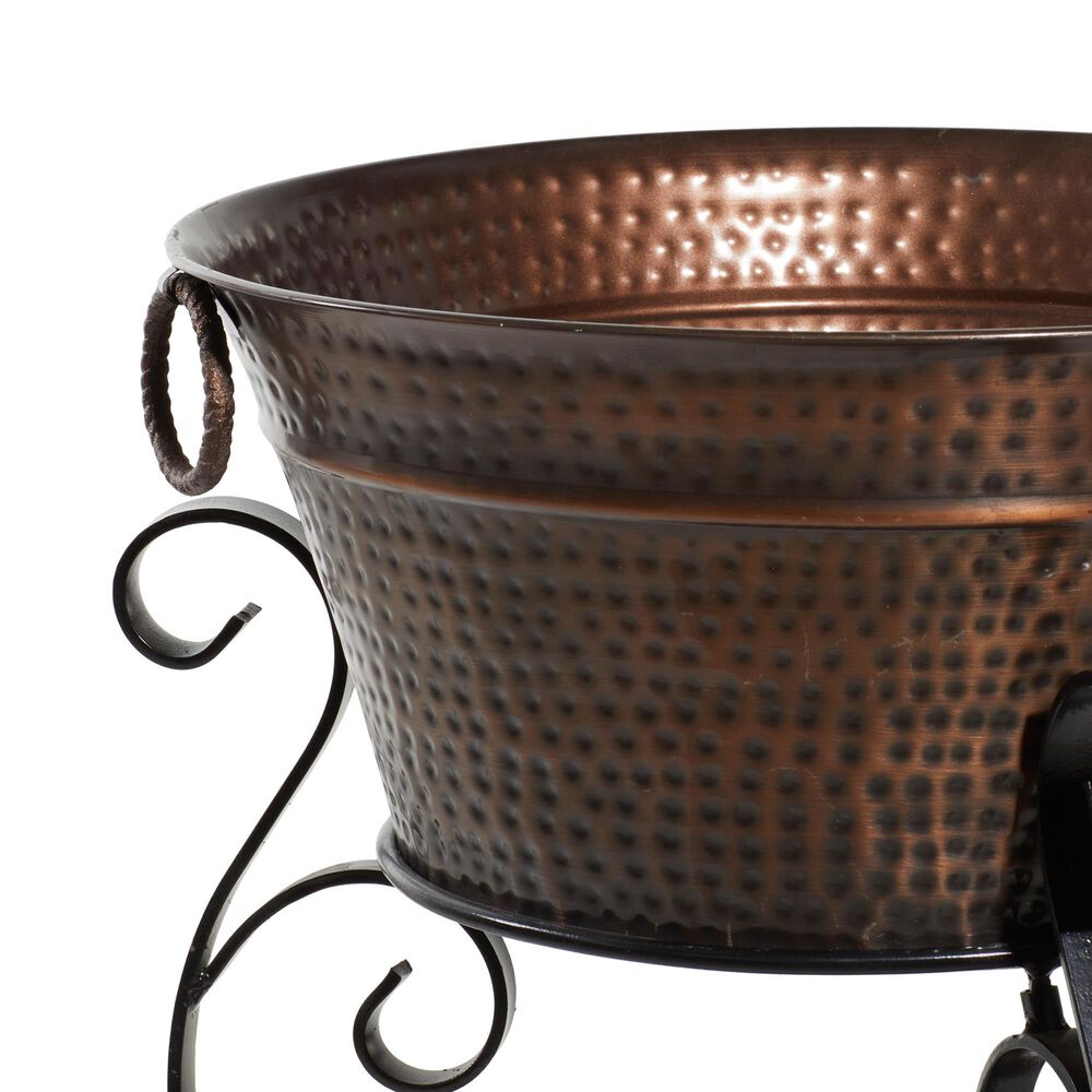 Maple and Jade Rustic Wine Holder in Copper, , large