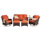 HOMLUX 6-Piece Outdoor Sofa Set in Orange, , large
