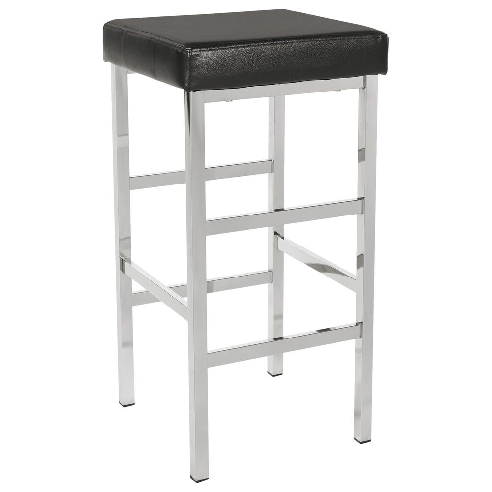 OSP Home Backless 30" Counter Height Bar Stool in Black, , large
