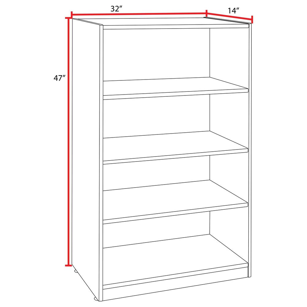 Regency Global Sourcing Legacy 47" Bookcase in Noble Oak, , large