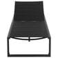 Linon Home Decor Holland Patio Chaise Lounge in Black, , large