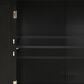HOMLUX 54" Kitchen Island Cart with Solid Wood Top and Locking Wheels in Black, , large