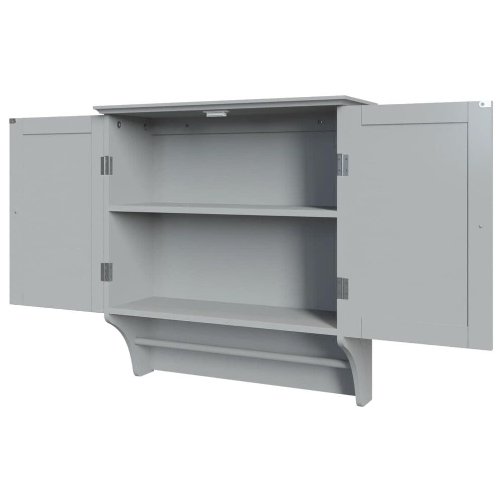 RiverRidge Home Ashland 2-Door Wall Cabinet in Gray, , large