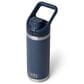 YETI Rambler 18 Oz Water Bottle with Flip Chug Cap in Navy, , large