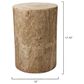 Splendor Living Agave Side Table in Brown, , large