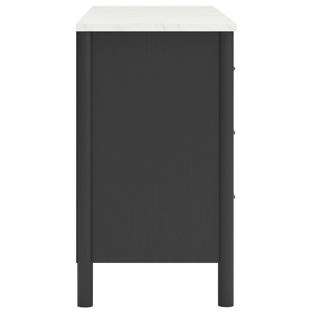 Ashley Cadmori 6-Drawer Dresser in Matte Black and White, , large