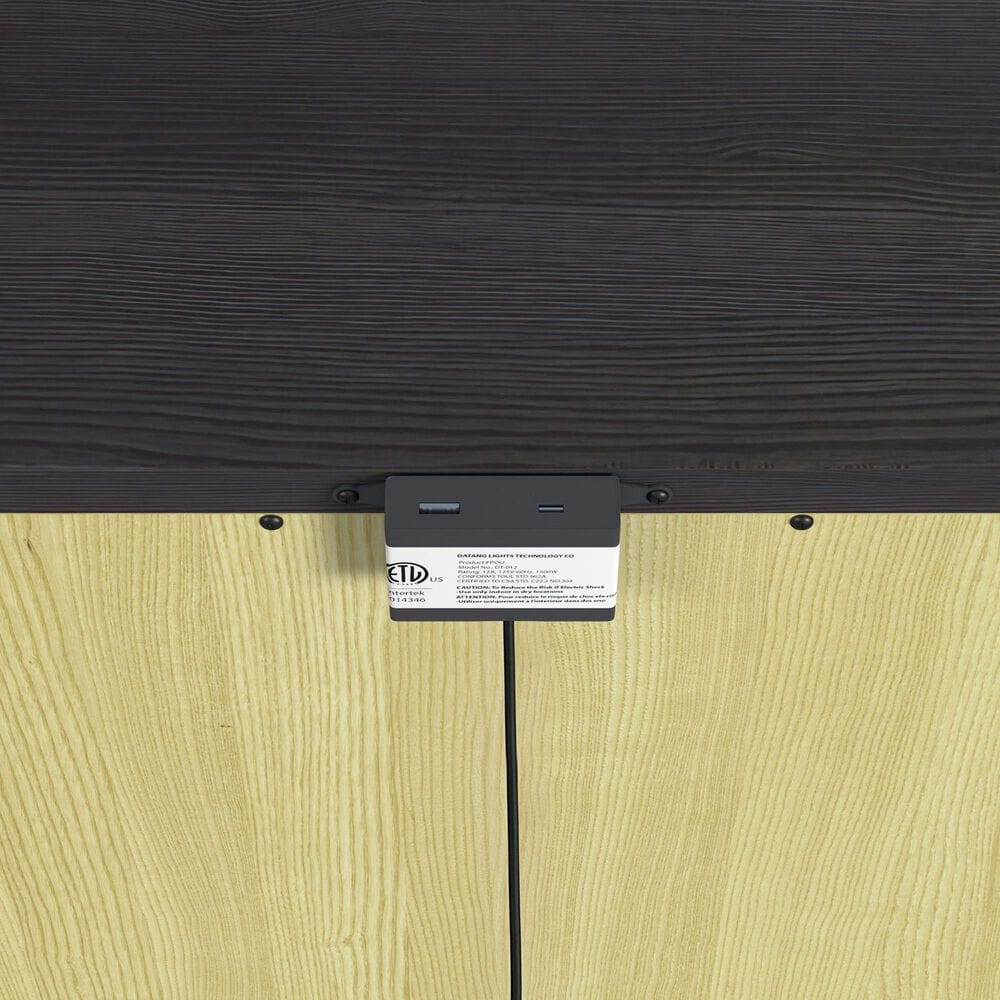 Mayberry Hill Tobias 2-Drawer Nightstand in Black, , large