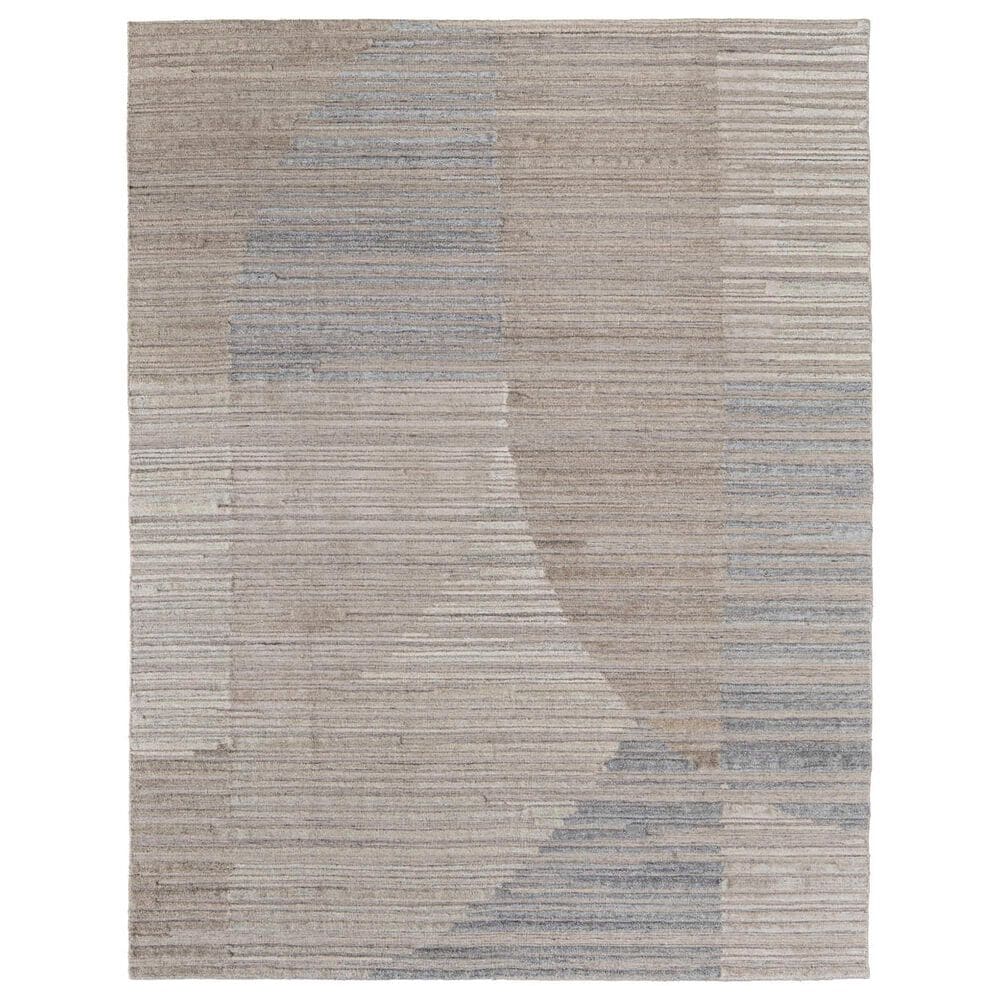 Feizy Elias 9" x 12" Gray and Ivory Area Rug, , large