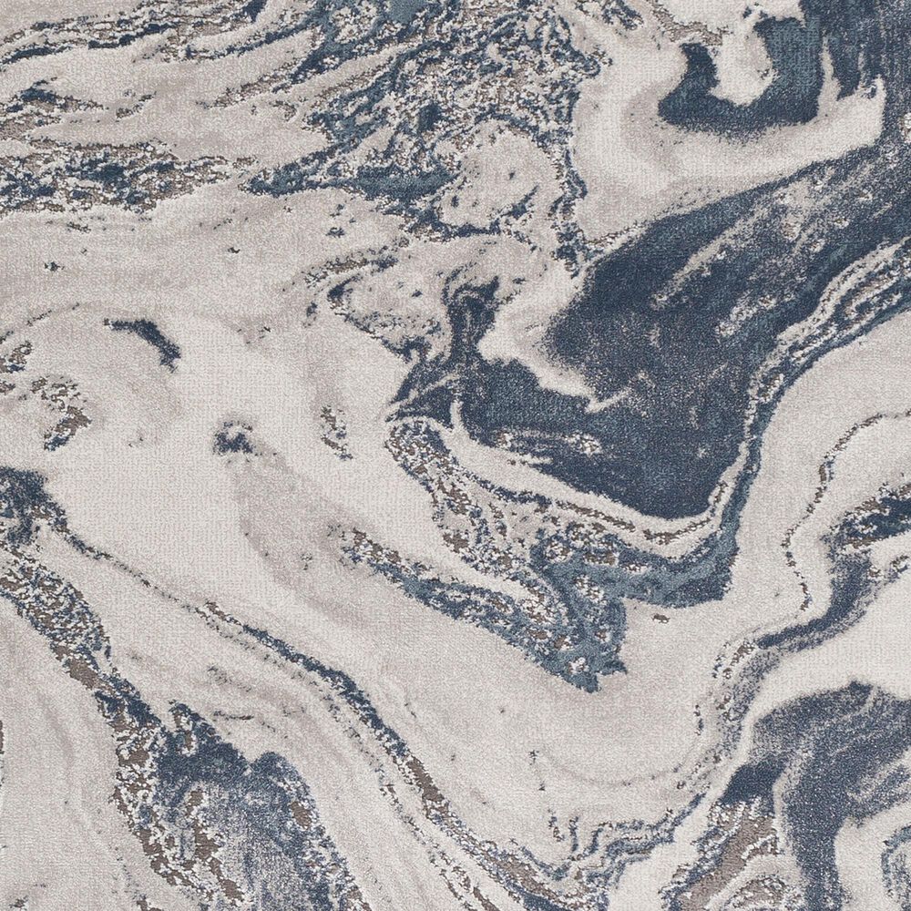 Surya Tibetan 7&#39;10&quot; x 10&#39;2&quot; Dark Blue, Denim, Charcoal, Light Gray and White Area Rug, , large