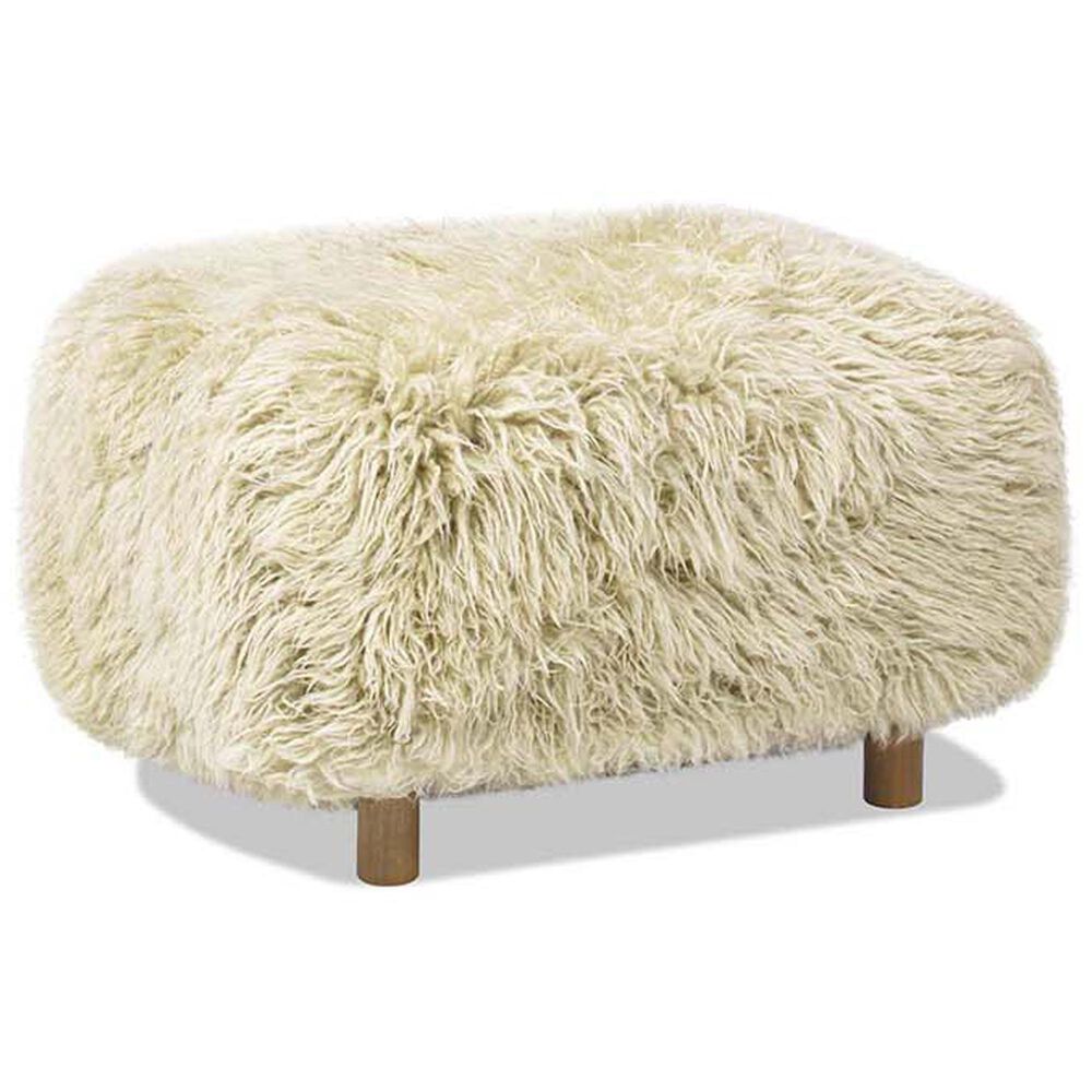 Jennifer Taylor Home Enchante Accent Ottoman in Taupe Beige, , large