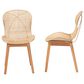 Baxton Studio Sabelle Side Chair in Natural Brown and Natural (Set of 2), , large