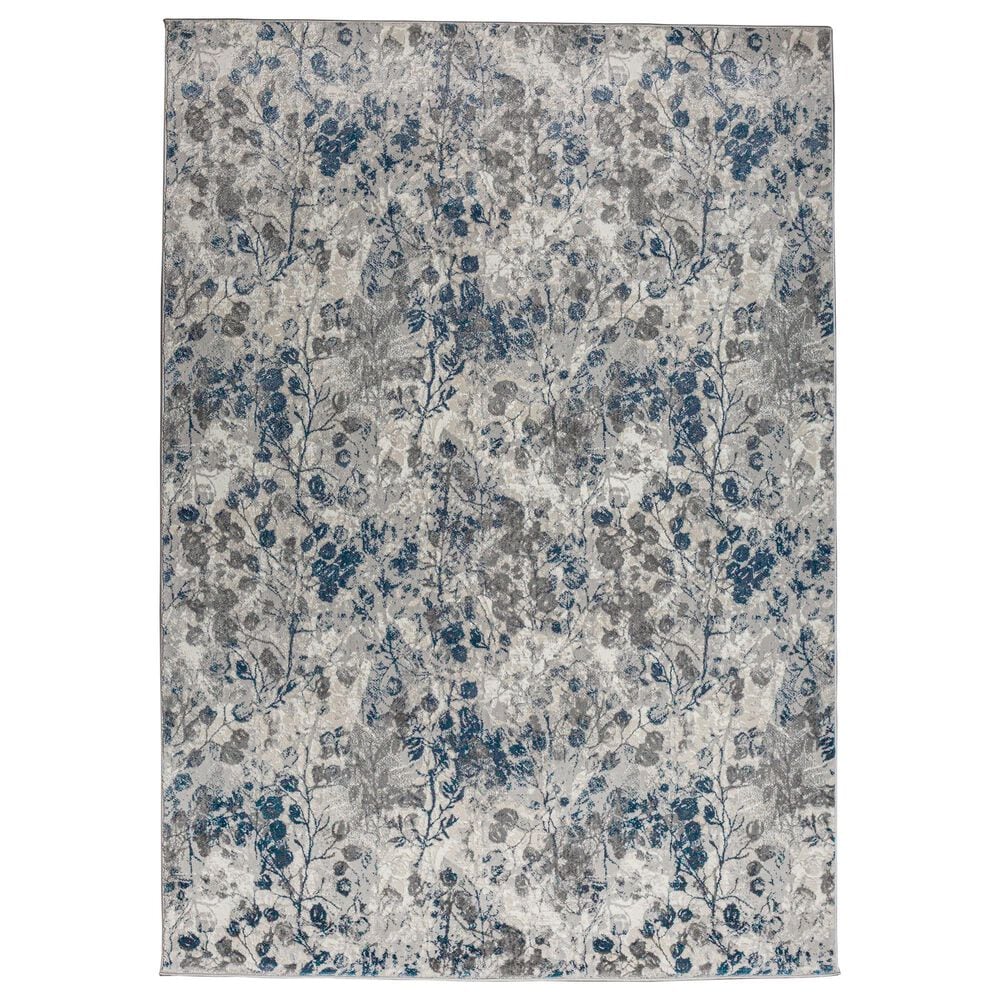 Radici USA Livigno Floral 3"3" x 4"11" Blue Area Rug, , large