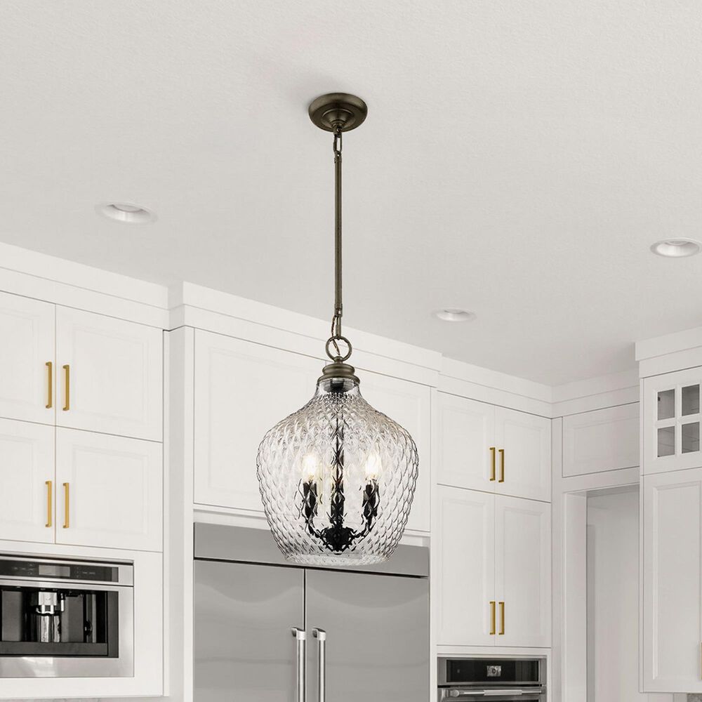 Golden Lighting Adeline 3-Light Pendant in Matte Black, , large