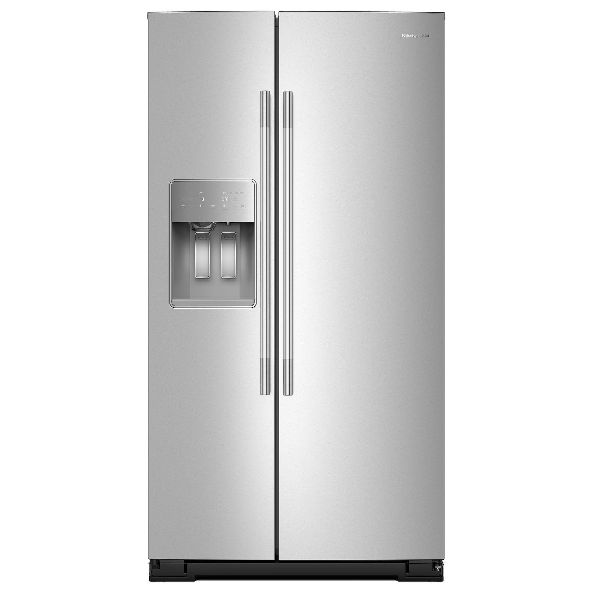 KitchenAid 20.85 Cu. Ft. Side-by-Side Refrigerator in Fingerprint