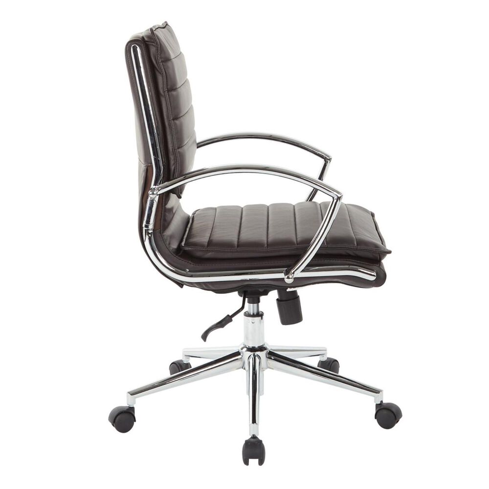 OSP Home SPX Mid Back Managers Chair in Espresso, , large