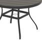 Hearth and Haven 5-Pieces Outdoor Dining Set with Stackable Chairs and Round Table in Black, , large