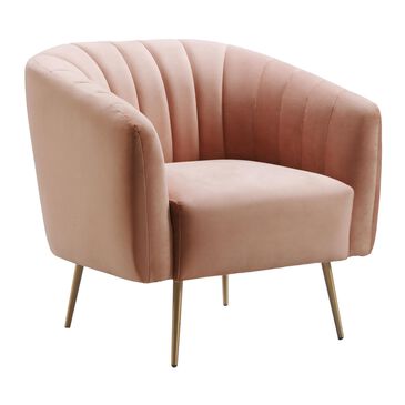 Mayberry Hill Raven Accent Chair in Royale Blush Velvet, , large