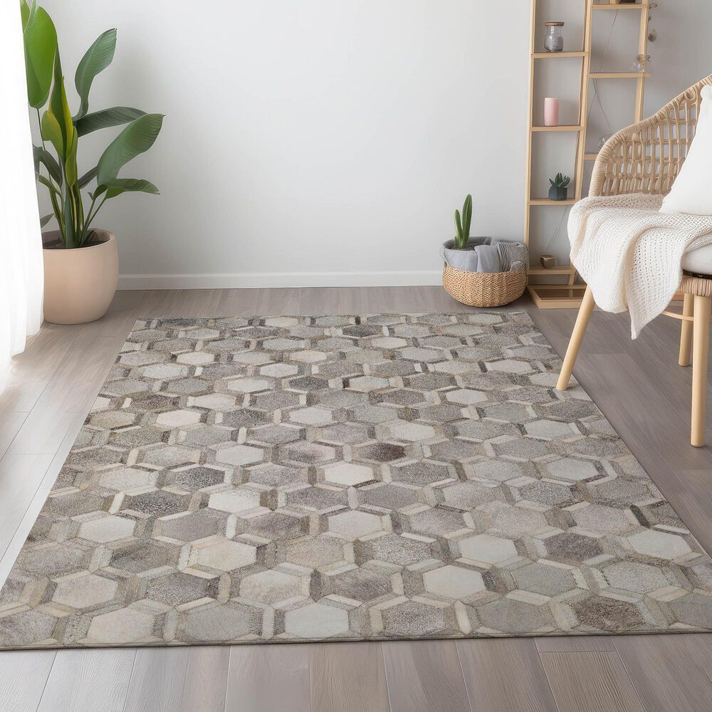 Dalyn Rug Company Bozeman BM1 Gray 3&#39; x 5&#39; Area Rug, , large