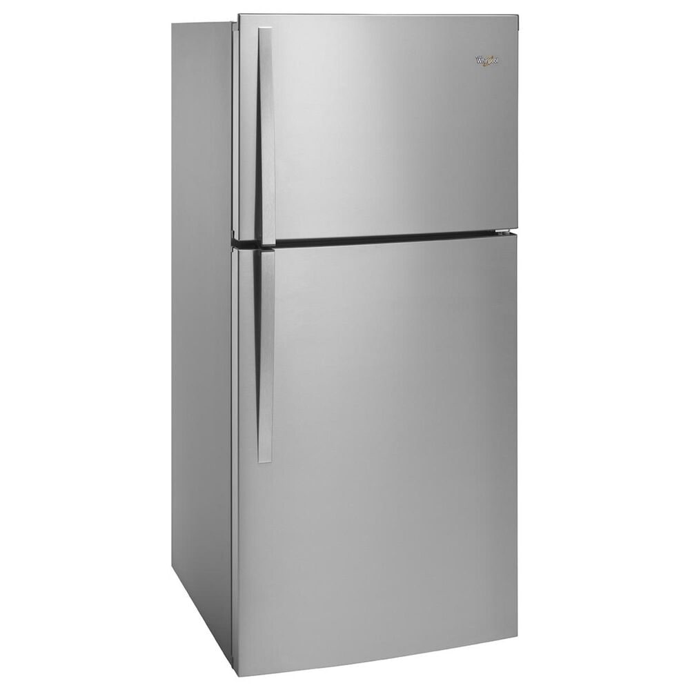 Whirlpool 19 Cu. Ft. Top-Freezer Refrigerator with LED Interior Lighting in Stainless Steel, , large
